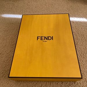 Authentic Fendi Gift Box Storage w/ Tissue Paper